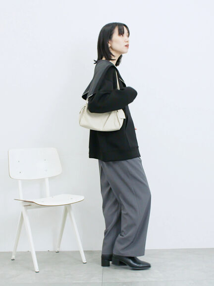 ダンボールフードジャケット(ブラック/ボルドー/キナリ)|Samansa Mos2 blue(サマンサモスモス ブルー)通販