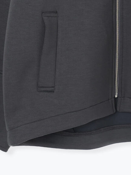 ダンボールクルーネックジャケット(チャコールグレー/ライトベージュ/ブラウン)|Samansa Mos2 blue(サマンサモスモス ブルー)通販