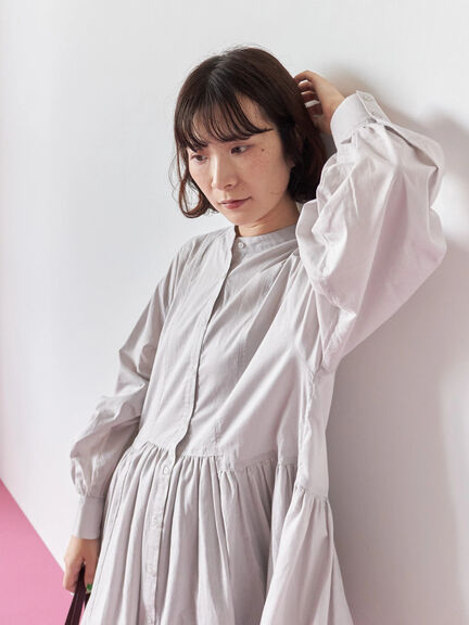 切り替えギャザーチュニックブラウス(ブラック/シュアカ/Sグレー)|Samansa Mos2 blue(サマンサモスモス ブルー)通販