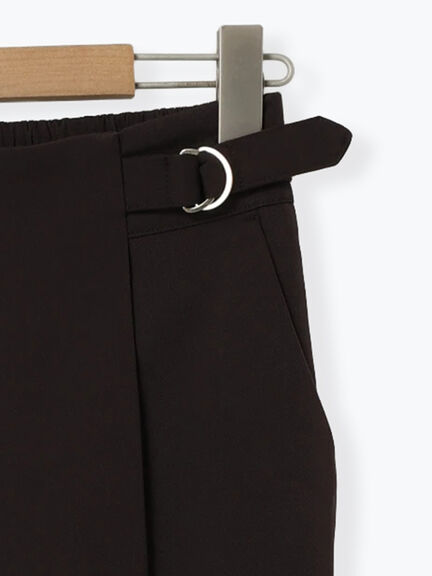 【イージーケア】サイドタブストレートパンツ(ブラック/ベージュ/ブラウン)|Samansa Mos2 blue(サマンサモスモス ブルー)通販