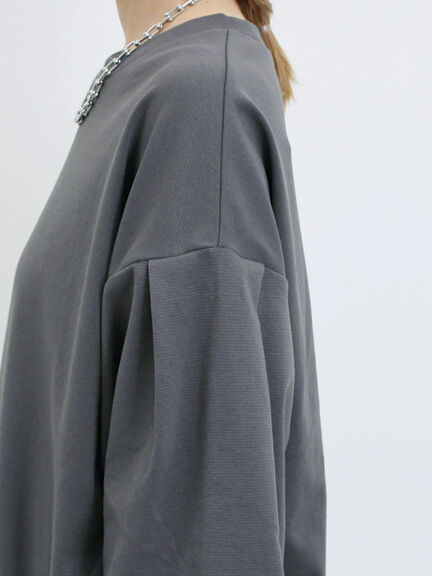 ポンチ袖タックプルオーバー(チャコールグレー/ボルドー/モカ/ブルー/Sグレー)|Samansa Mos2 blue(サマンサモスモス ブルー)通販