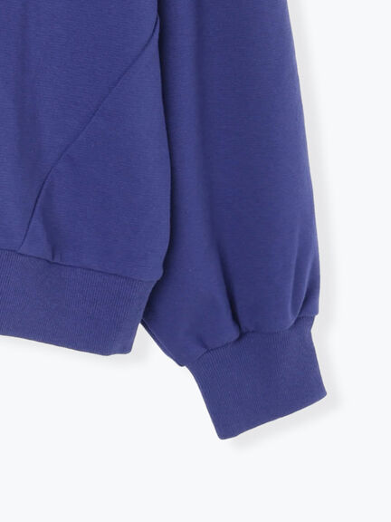 ポンチ袖タックプルオーバー(チャコールグレー/ボルドー/モカ/ブルー/Sグレー)|Samansa Mos2 blue(サマンサモスモス ブルー)通販