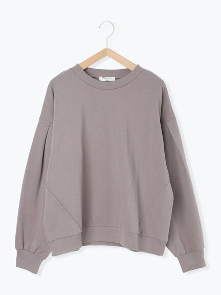 ポンチ袖タックプルオーバー(チャコールグレー/ボルドー/モカ/ブルー/Sグレー)|Samansa Mos2 blue(サマンサモスモス ブルー)通販