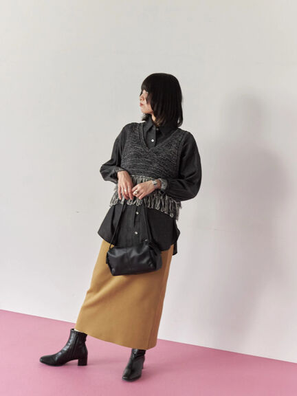 デニムオーバーシャツ(ブラック/ブルー/ネイビー)|Samansa Mos2 blue(サマンサモスモス ブルー)通販