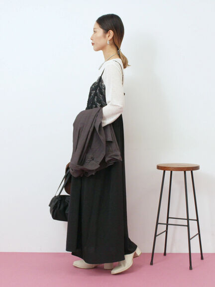 胸レースキャミワンピース(オフホワイト/ブラック/ブラウン)|Samansa Mos2 blue(サマンサモスモス ブルー)通販