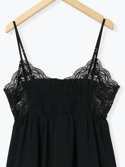 胸レースキャミワンピース(オフホワイト/ブラック/ブラウン)|Samansa Mos2 blue(サマンサモスモス ブルー)通販