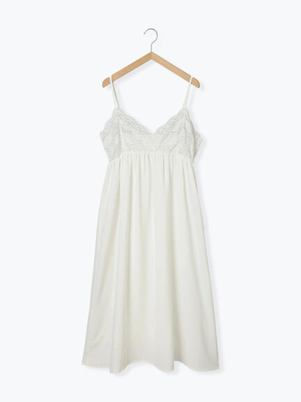 胸レースキャミワンピース(オフホワイト/ブラック/ブラウン)|Samansa Mos2 blue(サマンサモスモス ブルー)通販