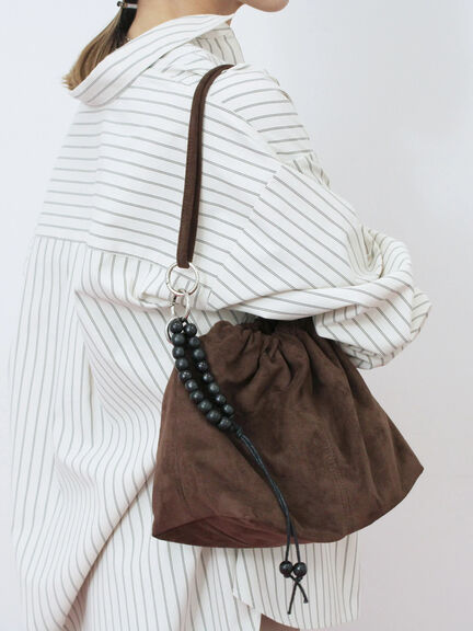 スエードショルダーバッグ(ブラック/ボルドー/ブラウン)|Samansa Mos2 blue(サマンサモスモス ブルー)通販