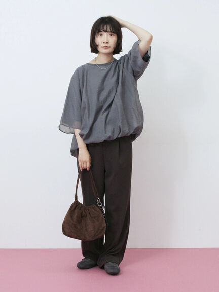 スエードショルダーバッグ(ブラック/ボルドー/ブラウン)|Samansa Mos2 blue(サマンサモスモス ブルー)通販