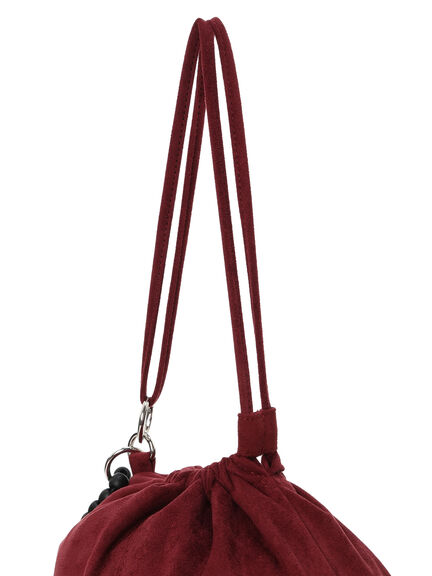 スエードショルダーバッグ(ブラック/ボルドー/ブラウン)|Samansa Mos2 blue(サマンサモスモス ブルー)通販