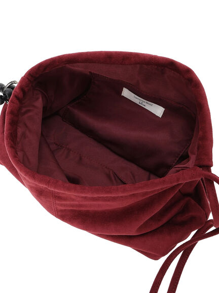 スエードショルダーバッグ(ブラック/ボルドー/ブラウン)|Samansa Mos2 blue(サマンサモスモス ブルー)通販