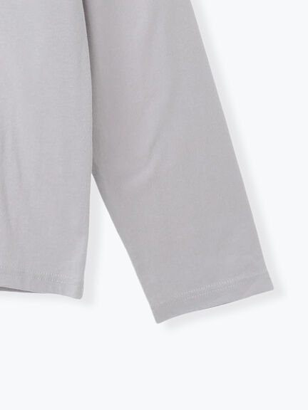 箔フォトプリントロンT(オフホワイト/グレー/チャコールグレー)|Samansa Mos2 blue(サマンサモスモス ブルー)通販