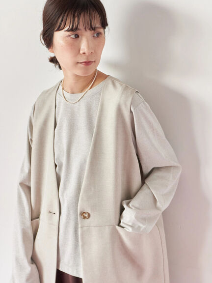 ラメロンT(チャコールグレー/キナリ/TOPグレー)|Samansa Mos2 blue(サマンサモスモス ブルー)通販