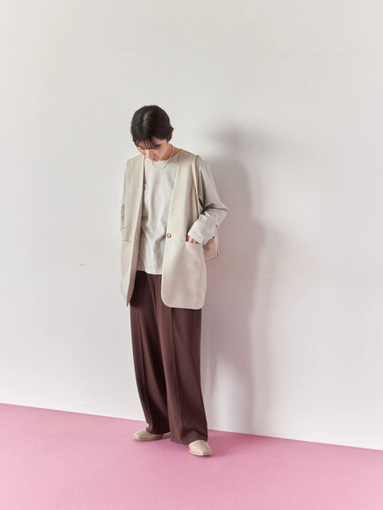 ラメロンT(チャコールグレー/キナリ/TOPグレー)|Samansa Mos2 blue(サマンサモスモス ブルー)通販