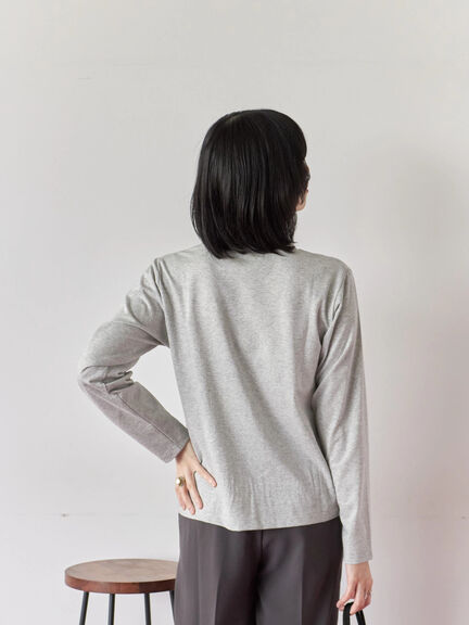 ラメロンT(チャコールグレー/キナリ/TOPグレー)|Samansa Mos2 blue(サマンサモスモス ブルー)通販