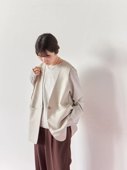 ラメロンT(チャコールグレー/キナリ/TOPグレー)|Samansa Mos2 blue(サマンサモスモス ブルー)通販