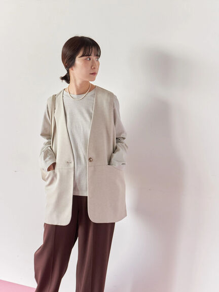 ラメロンT(チャコールグレー/キナリ/TOPグレー)|Samansa Mos2 blue(サマンサモスモス ブルー)通販