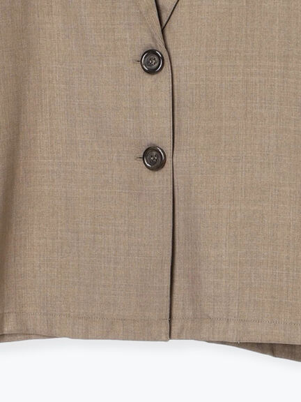 テーラードシャツジャケット(チャコールグレー/モカ/ブラウン)|Samansa Mos2 blue(サマンサモスモス ブルー)通販