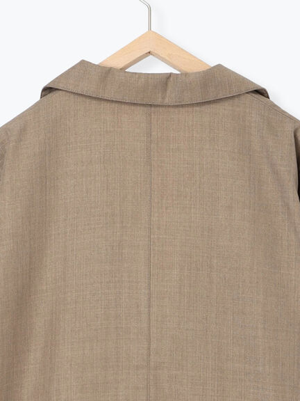 テーラードシャツジャケット(チャコールグレー/モカ/ブラウン)|Samansa Mos2 blue(サマンサモスモス ブルー)通販