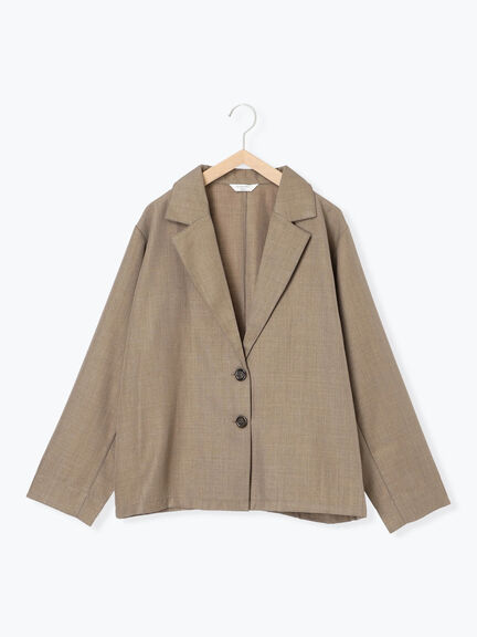 テーラードシャツジャケット(チャコールグレー/モカ/ブラウン)|Samansa Mos2 blue(サマンサモスモス ブルー)通販