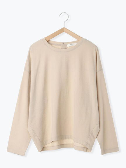 リネンタッチドルマンスリーブプルオーバー(オフホワイト/ブラック/ベージュ)|Samansa Mos2 blue(サマンサモスモス ブルー)通販