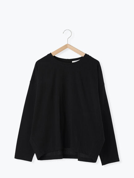 リネンタッチドルマンスリーブプルオーバー(オフホワイト/ブラック/ベージュ)|Samansa Mos2 blue(サマンサモスモス ブルー)通販