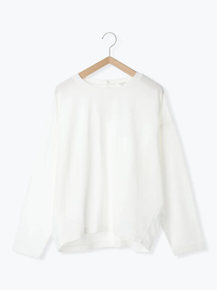 リネンタッチドルマンスリーブプルオーバー(オフホワイト/ブラック/ベージュ)|Samansa Mos2 blue(サマンサモスモス ブルー)通販