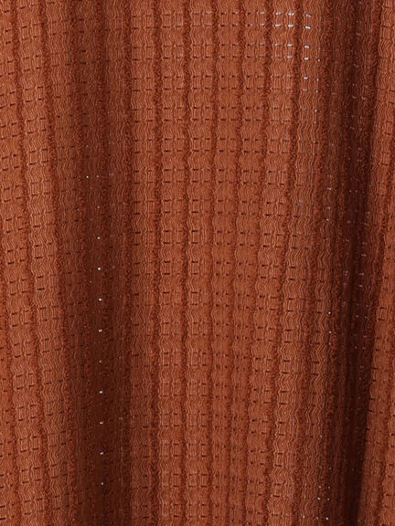 ジャカードボリュームスリーブプルオーバー(ブラック/ブラウン/キナリ)|Samansa Mos2 blue(サマンサモスモス ブルー)通販