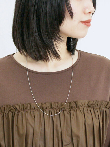 ビスチェドッキングカットソー(チャコールグレー/ブラウン/キナリ)|Samansa Mos2 blue(サマンサモスモス ブルー)通販