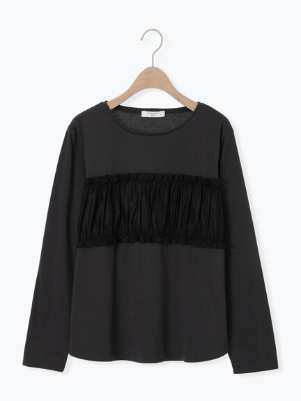 ビスチェドッキングカットソー(チャコールグレー/ブラウン/キナリ)|Samansa Mos2 blue(サマンサモスモス ブルー)通販