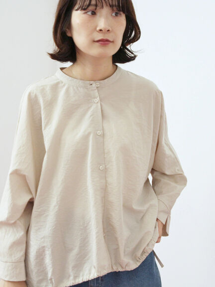 裾ドロストドルマンブラウス(チャコールグレー/ベージュ/キャメル)|Samansa Mos2 blue(サマンサモスモス ブルー)通販