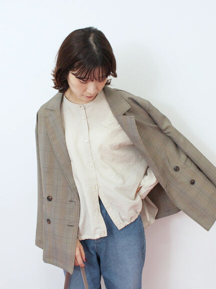 裾ドロストドルマンブラウス(チャコールグレー/ベージュ/キャメル)|Samansa Mos2 blue(サマンサモスモス ブルー)通販