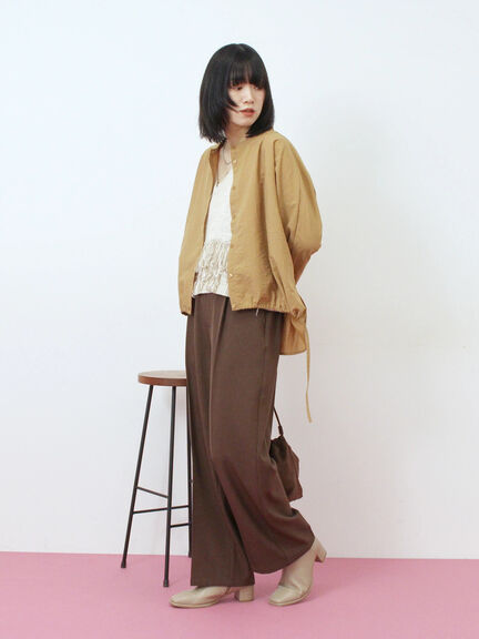 裾ドロストドルマンブラウス(チャコールグレー/ベージュ/キャメル)|Samansa Mos2 blue(サマンサモスモス ブルー)通販