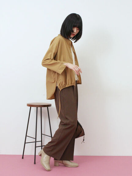 裾ドロストドルマンブラウス(チャコールグレー/ベージュ/キャメル)|Samansa Mos2 blue(サマンサモスモス ブルー)通販