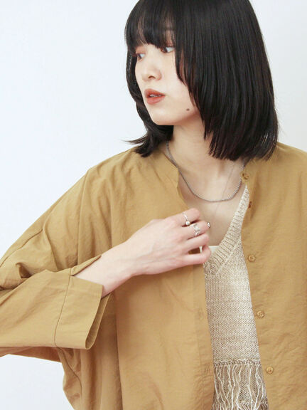 裾ドロストドルマンブラウス(チャコールグレー/ベージュ/キャメル)|Samansa Mos2 blue(サマンサモスモス ブルー)通販