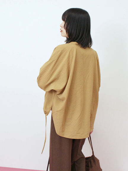 裾ドロストドルマンブラウス(チャコールグレー/ベージュ/キャメル)|Samansa Mos2 blue(サマンサモスモス ブルー)通販