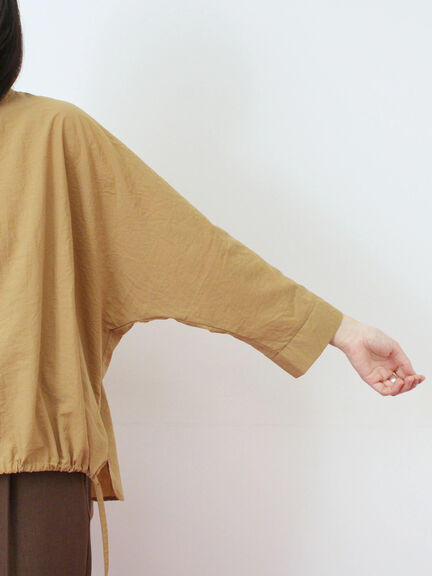 裾ドロストドルマンブラウス(チャコールグレー/ベージュ/キャメル)|Samansa Mos2 blue(サマンサモスモス ブルー)通販