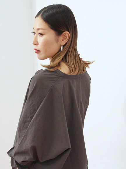 裾ドロストドルマンブラウス(チャコールグレー/ベージュ/キャメル)|Samansa Mos2 blue(サマンサモスモス ブルー)通販