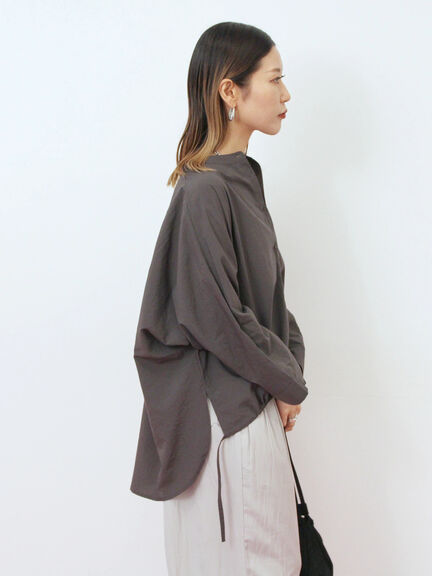 裾ドロストドルマンブラウス(チャコールグレー/ベージュ/キャメル)|Samansa Mos2 blue(サマンサモスモス ブルー)通販