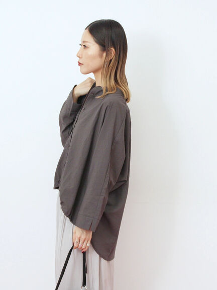 裾ドロストドルマンブラウス(チャコールグレー/ベージュ/キャメル)|Samansa Mos2 blue(サマンサモスモス ブルー)通販