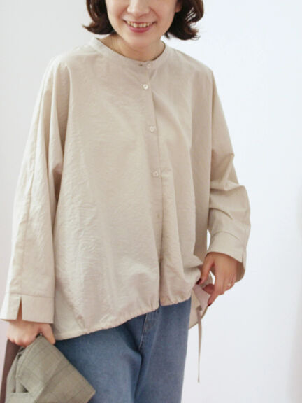 裾ドロストドルマンブラウス(チャコールグレー/ベージュ/キャメル)|Samansa Mos2 blue(サマンサモスモス ブルー)通販