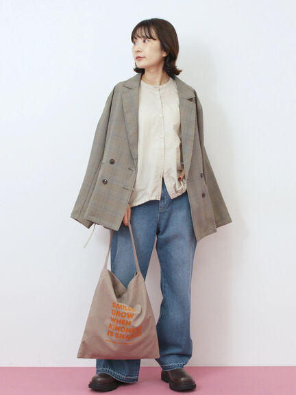 裾ドロストドルマンブラウス(チャコールグレー/ベージュ/キャメル)|Samansa Mos2 blue(サマンサモスモス ブルー)通販