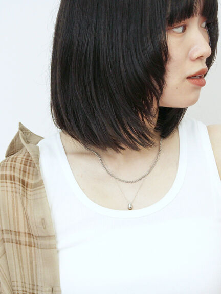 ◎リブタンク(オフホワイト/ブラック)|Samansa Mos2 blue(サマンサモスモス ブルー)通販