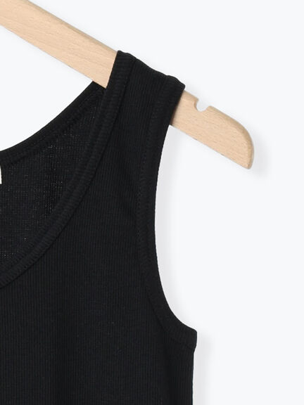 ◎リブタンク(オフホワイト/ブラック)|Samansa Mos2 blue(サマンサモスモス ブルー)通販