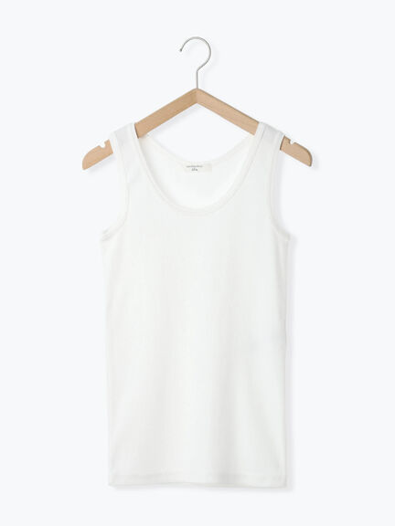 ◎リブタンク(オフホワイト/ブラック)|Samansa Mos2 blue(サマンサモスモス ブルー)通販