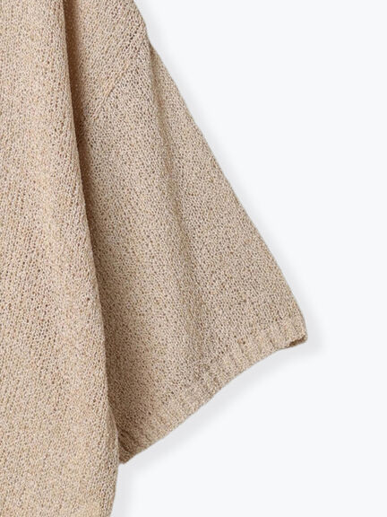 ◎7分袖シアーニット(チャコールグレー/ブラック/ベージュ)|Samansa Mos2 blue(サマンサモスモス ブルー)通販