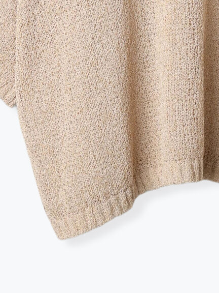 ◎7分袖シアーニット(チャコールグレー/ブラック/ベージュ)|Samansa Mos2 blue(サマンサモスモス ブルー)通販