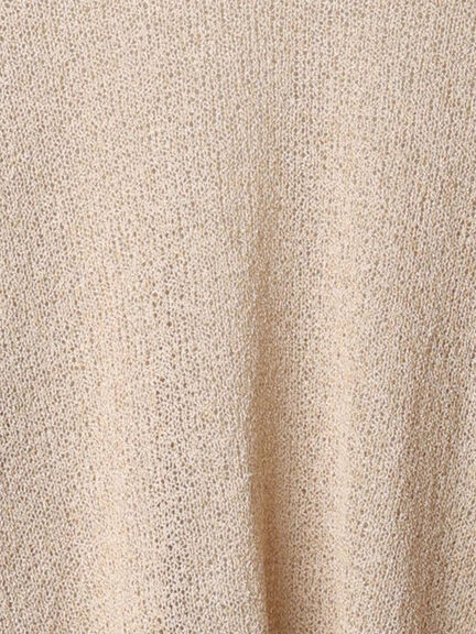 ◎7分袖シアーニット(チャコールグレー/ブラック/ベージュ)|Samansa Mos2 blue(サマンサモスモス ブルー)通販