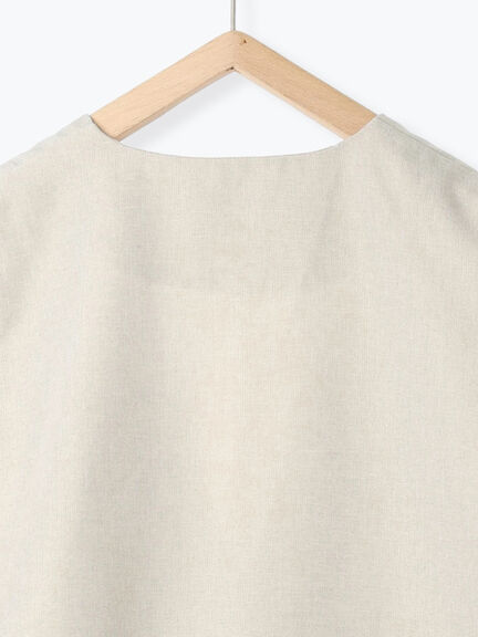 ◎ノーカラージレ(ブラック/ベージュ)|Samansa Mos2 blue(サマンサモスモス ブルー)通販