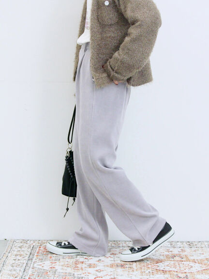 カットコールストレートパンツ(グレー/ブラック/ブラウン/パープル)|Samansa Mos2 blue(サマンサモスモス ブルー)通販